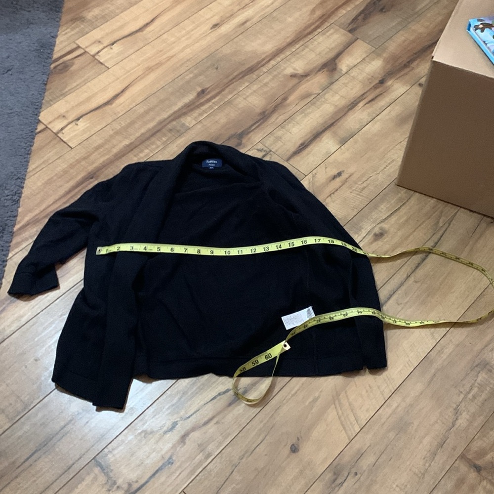 Reitman’s black cover up sweater small - Picture 6 of 10